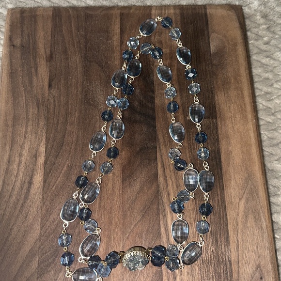 Elegant Blue Gemstone Necklace - Picture 3 of 3